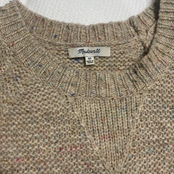 Madewell Color Flecked Pullover Sweater Bell Sleeves size XS - Picture 6 of 7